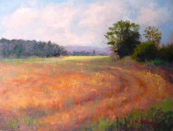 Harvest Time - Pastel by Mary Maue