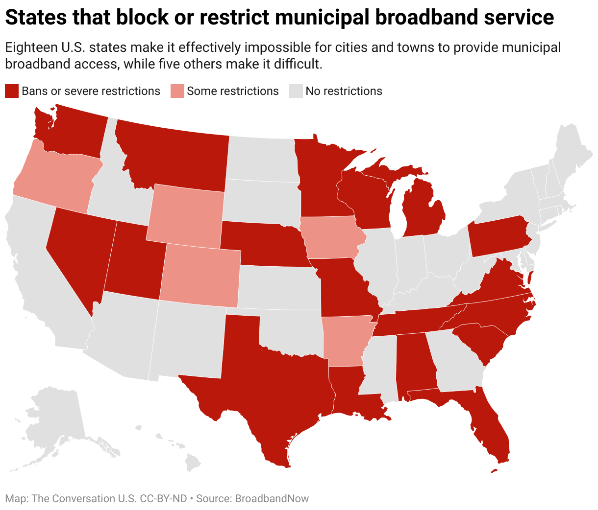 states that block or restrict municipal broadband service