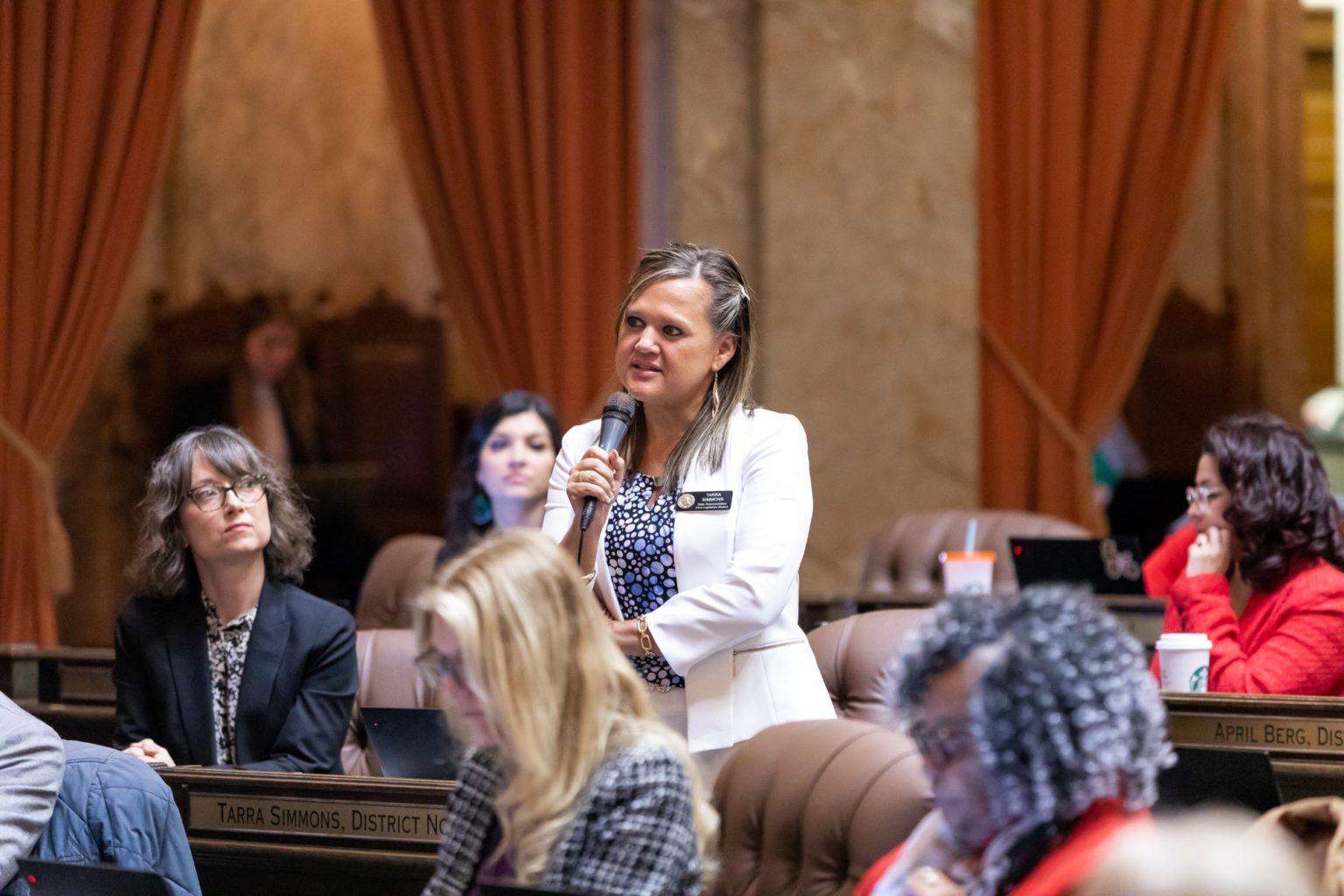  Rep. Tarra Simmons, D-Kitsap, is the first formerly incarcerated legislator in Washington state. (House Democrats)