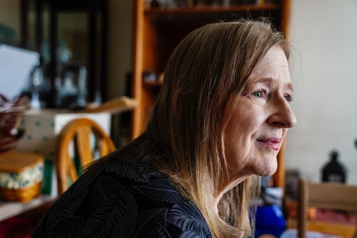 Royce Timothy, 68, has lived in a one-bedroom apartment in the Destinations Lynnwood building since 2018. When she moved in, the building was owned and managed by Sustainable Housing for Ageless Generations (SHAG), but within a year the building was sold to Greystar, a subsidiary of the private equity firm Carlyle Group, and her rent has increased by more than 10 percent every year. (M. Scott Brauer/Cascade PBS) The cost of aging: How rent caps could affect Washington senior citizens